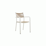 Chaise de jardin montego gris/beige – MTF – rattan – 3exn0040