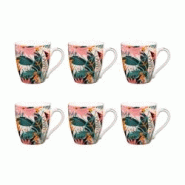 Coffret de 6 tasses Taiana 23 cl - Décoré Rond Porcelaine Table Passion 11x7.8 cm - multicolore porcelaine 3106232313110 Coffret de 6 tasses Taiana 23 cl - Décoré Rond Porcelaine Table Passion 11x7.8 cm - multicolore porcelaine 3106232313110