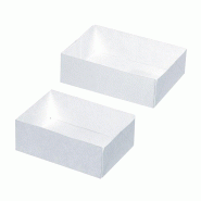 FHC evolupack FHC - 150Pcs - Boîte pâtissière carton blanc 180 x 120 mm - blanc en carton FHC209CR1812