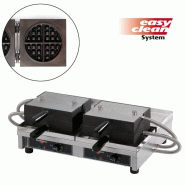 Gaufrier électrique professionnel ronde ø 185 x 34 / 4 mm doubles o... - PWECACBAO