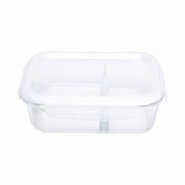 Hermetic Lunch Box 3 Divisions Nº1 1200ml Transparent - 6623035