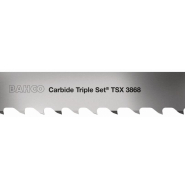 Lame de scie à ruban en carbure pour la découpe de métaux Triple Set®, pour matériaux abrasifs et difficiles à travailler, denture TSX 2 dents au pouce 1,1 mm x 34 mm - 3868-34-1.1-TSX-2