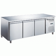 LE SHOPPING DU CHEF - table réfrigérée 3 portes sans dosseret LE SHOPPING DU CHEF - table réfrigérée 3 portes sans dosseret