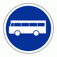 Panneau B27a - Voie réservée