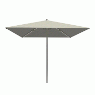 Parasol pour terrasse Pro Ouessant carré 200 cm armature+toile+housse - naturel