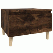 Table d'appoint Chêne fumé 50x46x35 cm Bois d'ingénierie Modèle Patio Lumina Prime - 819510