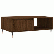 VidaXL Table basse chêne marron 90x60x35 cm bois d'ingénierie Modèle Patio Élégance Prime - 827059