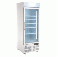 Vitrine réfrigérée négative une porte avec bandeau lumineux Série G 412L | Polar - GH506