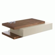 AC ANGEL CERDA Angel Cerdá Table basse rectangulaire en bois beige et noyer 2105C 140 x 80 x 33 - marron Bois manufacturé 8435631021421 AC ANGEL CERDA Angel Cerdá Table basse rectangulaire en bois beige et noyer 2105C 140 x 80 x 33 - marron Bois manufacturé 8435631021421