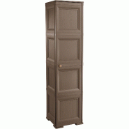 Armoire colonne Tontarelli cm.40x43x164h Wengé’ - marron matière synthétique IN7442