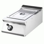 Bain-marie gaz à poser commandes mécaniques gn 1/1+1/3 - PVS9040BMGT