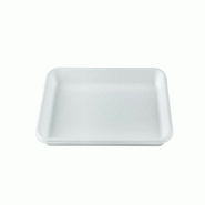 Betik Ecoline – 500 unités – Plateau rectangulaire bagasse blanc – 24,5 x 17,5 cm - blanc Bagasse 1011116