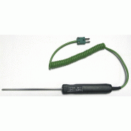 CHAUVIN ARNOUX - SK11 Capteur thermocouple K à aiguille à piquer -50°C à +600°C avec poignée et cordon spirale
