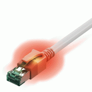 Cordon EasyLan DualBoot® LED Cat.6A (Classe EA) S/FTP, LSOH, blanc, 3 m_0