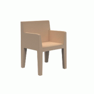 Fauteuil design in & out JUT - camel