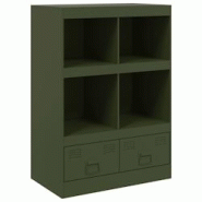 Helloshop26 - Buffet bahut commode armoire meuble de rangement organisateur cuisine salle de séjour salon olive 67 x 39 x 95 cm 02_0036584 - 30002129 Helloshop26 - Buffet bahut commode armoire meuble de rangement organisateur cuisine salle de séjour salon olive 67 x 39 x 95 cm 02_0036584 - 30002129