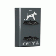 HYGECA Distributeur propreté canine mural rouleaux Gris Anthracite