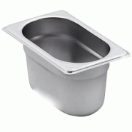 Lot de 10 bacs gastronormes GN 1/9 en inox 18/10 - Plusieurs hauteurs disponibles - Marque Sammic Lot de 10 bacs gastronormes GN 1/9 en inox 18/10 - Plusieurs hauteurs disponibles - Marque Sammic