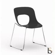 Lot de 4 sièges polyvalents Hole - Mobel Linea. - Noir_0