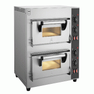 METRO PROFESSIONAL Four à pizza GPO11402, 63 x 62.6 x 59 cm, 2 couches, argenté - argenté aluminium 4067373596130