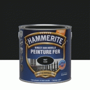 Peinture fer extérieur direct sur rouille HAMMERITE noir ferronnerie mat 2.5 l