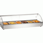 Présentoir chauffant professionnel R6 - 6 x GN 1/3 - 68 L | Bartscher