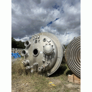 Réacteur atex en acier inoxydable 316l 11.950 litres avec agitateur et demi-coquille d'occasion - référence : c9609 Réacteur atex en acier inoxydable 316l 11.950 litres avec agitateur et demi-coquille d'occasion - référence : c9609