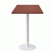 RestooTab - Mange-debout Rome blanc 60x60cm rosso jaipur fenix - rouge Bois manufacturé TB-ROMFF1-6060M-ROSS.J