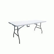 Table Pliante - 180 Cm - 8 Personnes - Plastique - blanc 3612407824454 Table Pliante - 180 Cm - 8 Personnes - Plastique - blanc 3612407824454