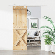 Vidaxl porte coulissante et kit de quincaillerie 70x210 cm pin massif 3203169 Vidaxl porte coulissante et kit de quincaillerie 70x210 cm pin massif 3203169