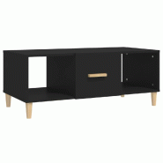 VidaXL Table basse noir 102x50x40 cm bois d'ingénierie Modèle Élixir Élite - 812691