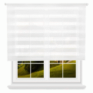 WellHome - Store enrouleur en polyester Jour/Nuit 80 x 175cm (Largeur x Hauteur) couleur Blanc - blanc polyester WH15115
