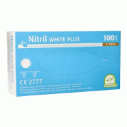 1000 Medi-Inn® PS gants en nitrile sans poudre White Plus blancs taille XL - XL blanc Nitrile 93415