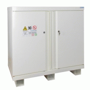 Armoire de sécurité haute - 90 minutes - 2 portes verrouillables - 2 étagères réglables - 1 bac de rétention Armoire de sécurité haute - 90 minutes - 2 portes verrouillables - 2 étagères réglables - 1 bac de rétention