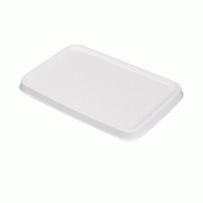 Couvercle pour barquette bagasse 36799/36800 20,3x13,6x1,3cm - par 500