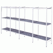 EURAST - Étagères en duralumin 3 niveaux - 5572x370x1700 mm - 55723300 - inox 55723300 EURAST - Étagères en duralumin 3 niveaux - 5572x370x1700 mm - 55723300 - inox 55723300