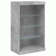 Helloshop26 - Buffet bahut commode armoire meuble de rangement organisateur cuisine salle de séjour salon avec lumières LED 60,5 x 02_0030002 - 3000 Helloshop26 - Buffet bahut commode armoire meuble de rangement organisateur cuisine salle de séjour salon avec lumières LED 60,5 x 02_0030002 - 3000