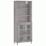 Helloshop26 - Buffet bahut commode armoire meuble de rangement organisateur cuisine salle de séjour salon haut sonoma 69,5 x 34 x 02_0035556 - 300021