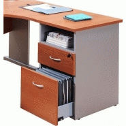 Le caisson mercure hauteur bureau 60 cm merisier