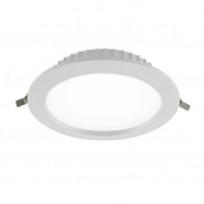 Luminaire encastré au plafond calypso ip44 push led smd 25w 3000k blanc