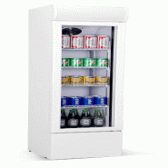 Réfrigérateur professionnel Blanc porte en verre étroit  Combisteel -  7455.1385 - blanc 7455.1385