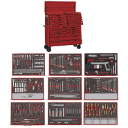 Servante rouge foam mega master set tiroirs et coffre superieur Teng Tools TCEMM699STK Servante rouge foam mega master set tiroirs et coffre superieur Teng Tools TCEMM699STK