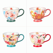 Tasse Jumbo Ivy 45 cl x4 - Décoré Rond Grès Table Passion 15.5x11.5 cm - multicolore Grès 3106232800108 Tasse Jumbo Ivy 45 cl x4 - Décoré Rond Grès Table Passion 15.5x11.5 cm - multicolore Grès 3106232800108