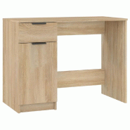 VidaXL Bureau Chêne sonoma 100x50x75 cm Bois d'ingénierie Modèle Lofty Cuisine - 811496