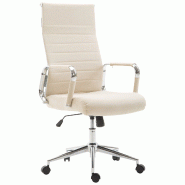 CLP Fauteuil de bureau Kolumbus tissu Crème - beige textile 191943604 CLP Fauteuil de bureau Kolumbus tissu Crème - beige textile 191943604