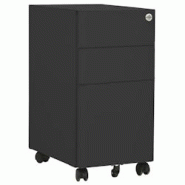 Décoshop26 - Caissons à tiroirs meuble de bureau sur roulettes 3 tiroirs 30 x 45 x 59 cm en acier anthracite DEC024557 - 3000254772033 Décoshop26 - Caissons à tiroirs meuble de bureau sur roulettes 3 tiroirs 30 x 45 x 59 cm en acier anthracite DEC024557 - 3000254772033