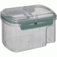 FIVE - Boîte rectangulaire « Neo"à double verseur 1,5 L en PET - transparent multi-matériau JJ5340