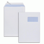 GPV Boîte de 250 pochettes Everyday blanches 229x324/C4, 90 g/m², avec fenêtre 110x50 à 20/52, adhésives avec bande - 3250650005338