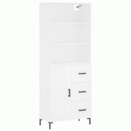 Helloshop26 - Buffet bahut commode armoire meuble de rangement organisateur cuisine salle de séjour salon haut 69,5 x 34 x 180 cm 02_0032683 - 300021 Helloshop26 - Buffet bahut commode armoire meuble de rangement organisateur cuisine salle de séjour salon haut 69,5 x 34 x 180 cm 02_0032683 - 300021
