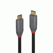 LINDY Cble USB 3.1 type C C 5A Anthra Line 1m